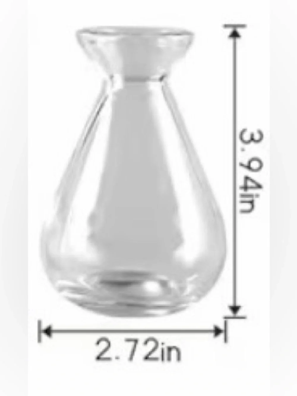 Clear Glass Decorative Bud Vase Trio